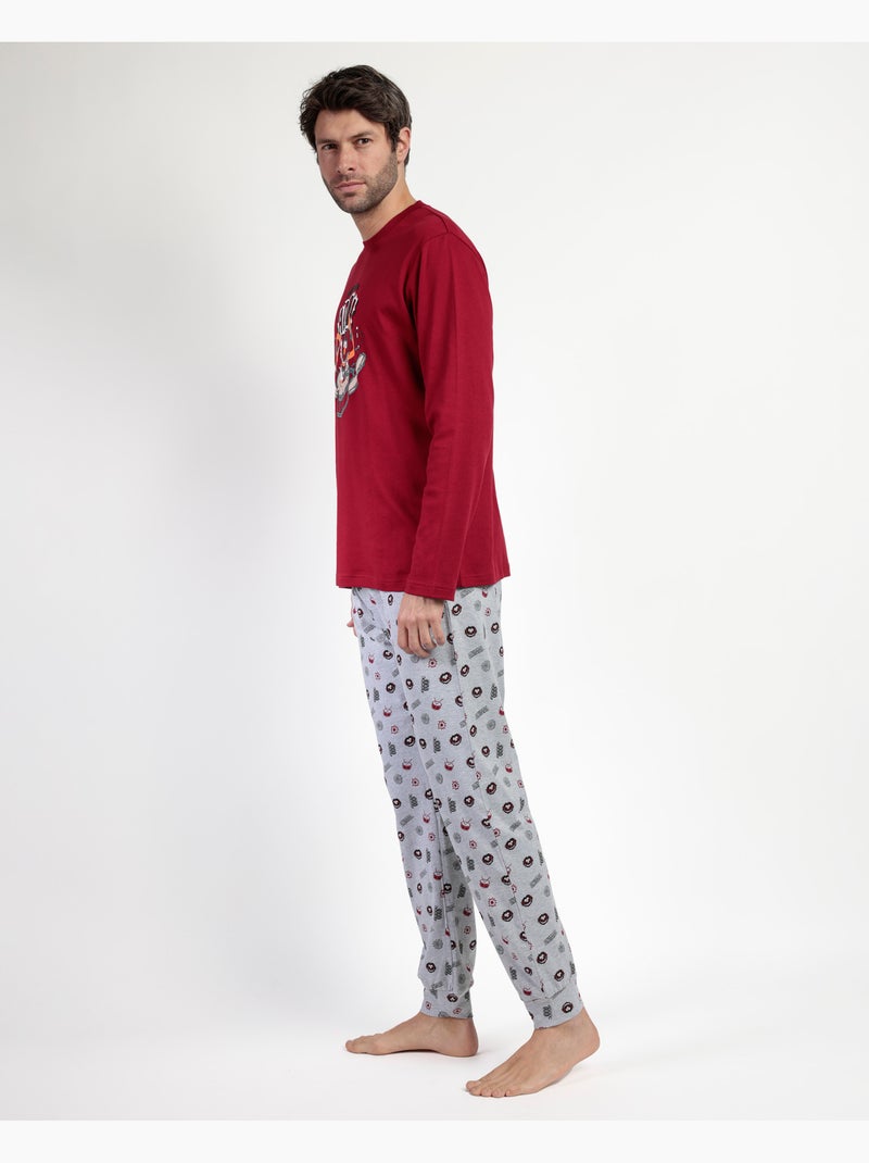 Pyjama à manches longues pour homme Disney Muppets Animal Drummer Bordeaux - Kiabi