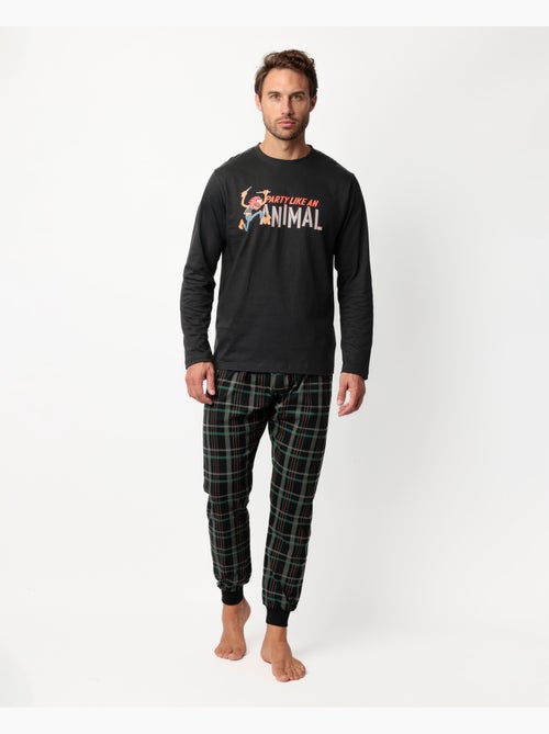 Pyjama à manches longues pour homme Disney Muppets, motif animal de fête - Kiabi Pyjama à manches longues pour homme Disney Muppets, motif animal de fête - Kiabi