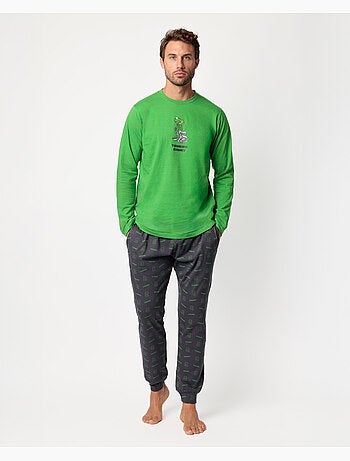 Pyjama à manches longues pour homme Disney Muppets Thinking Kermit