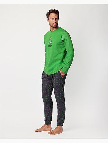 Pyjama à manches longues pour homme Disney Muppets Thinking Kermit