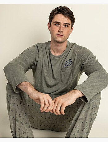 Pyjama à manches longues pour homme Keys, RESTEZ CHEZ VOUS