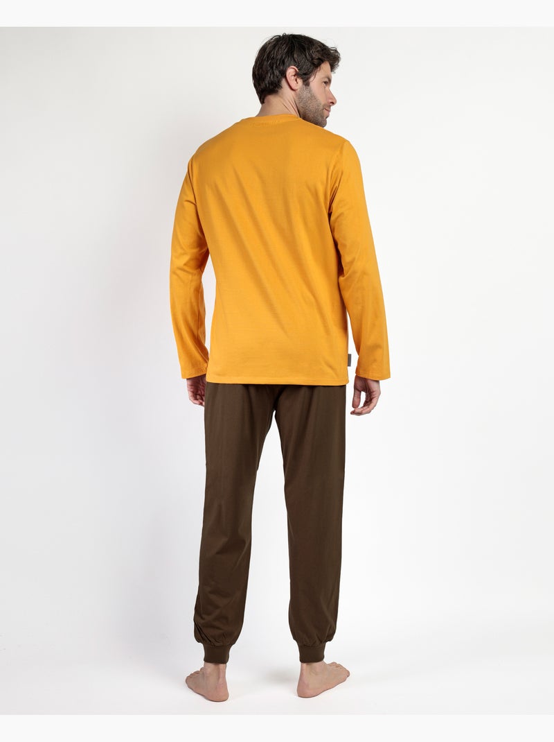 Pyjama à manches longues pour homme STAR WARS MANDALORIAN This Is The Way Ocre - Kiabi