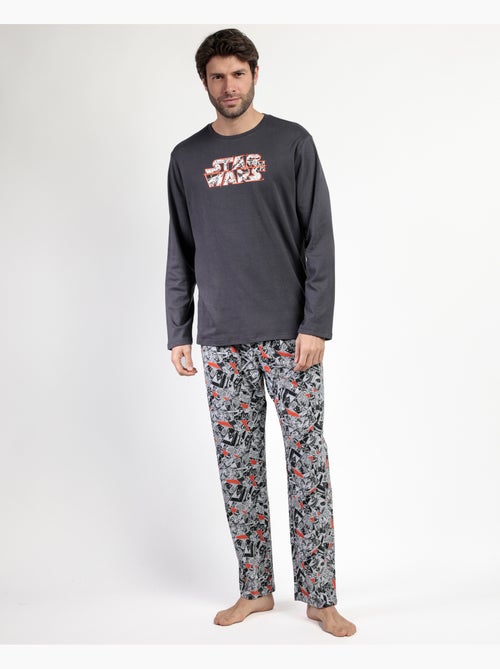 Pyjama à manches longues pour homme STAR WARS, motif bande dessinée noir et blanc - Kiabi Pyjama à manches longues pour homme STAR WARS, motif bande dessinée noir et blanc - Kiabi