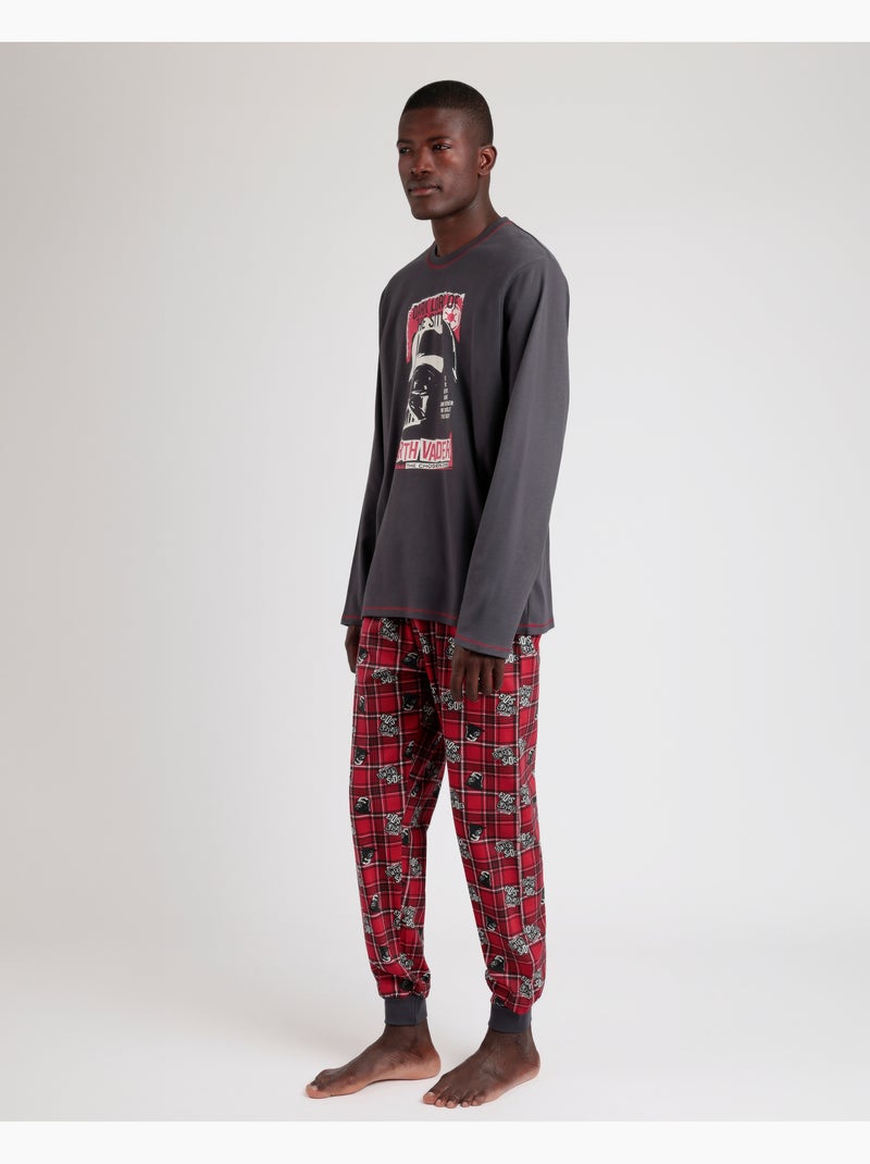 Pyjama à manches longues Punk Vader pour homme STAR WARS Gris foncé - Kiabi