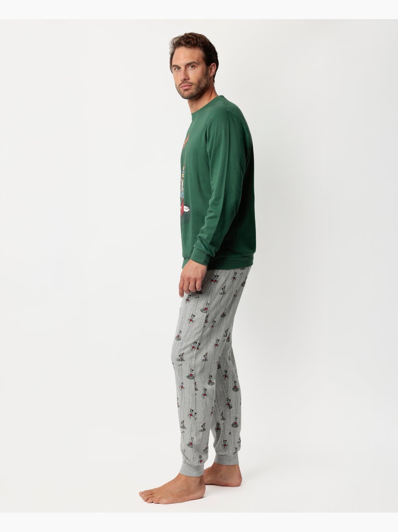 Pyjama à manches longues Puppet Boy pour homme de Disney Vert - Kiabi