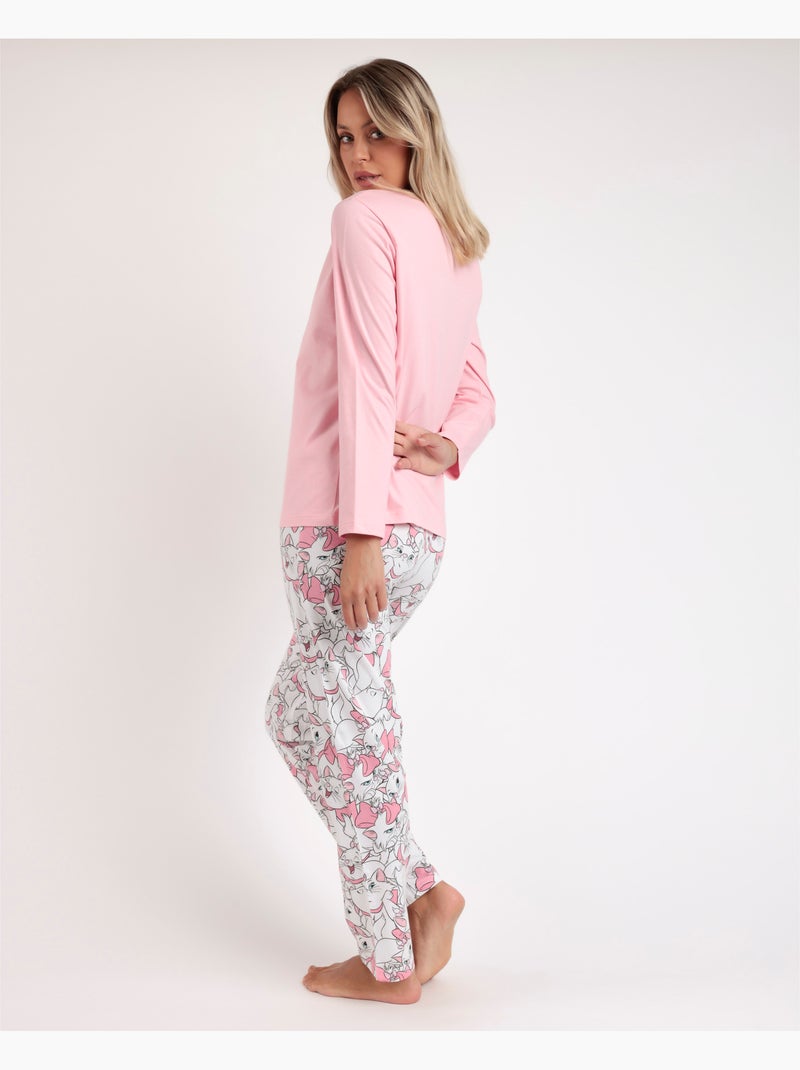 Pyjama à manches longues Sleepy Marie pour femme DISNEY Rose - Kiabi