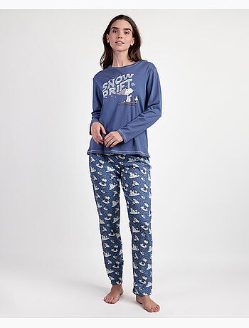 Pyjama à manches longues Snow Drift pour femme de PEANUTS