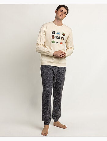 Pyjama à manches longues STAR WARS Galaxy Faces pour hommes