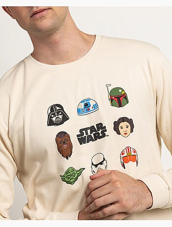 Pyjama à manches longues STAR WARS Galaxy Faces pour hommes