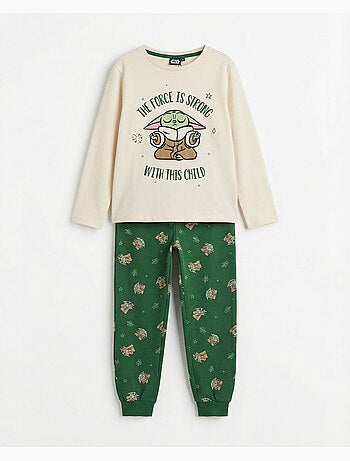Pyjama à manches longues STAR WARS MANDALORIAN Grogu mignon pour filles