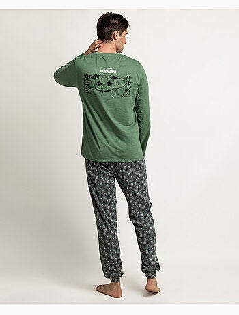 Pyjama à manches longues STAR WARS MANDALORIAN pour homme, style Grogu Comic