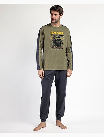 Pyjama à manches longues STAR WARS MANDALORIAN pour homme, taille S