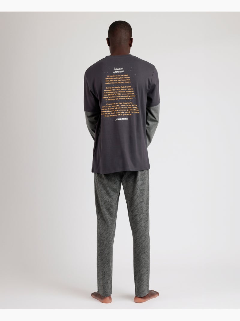 Pyjama à manches longues STAR WARS pour homme New Hope Gris foncé - Kiabi