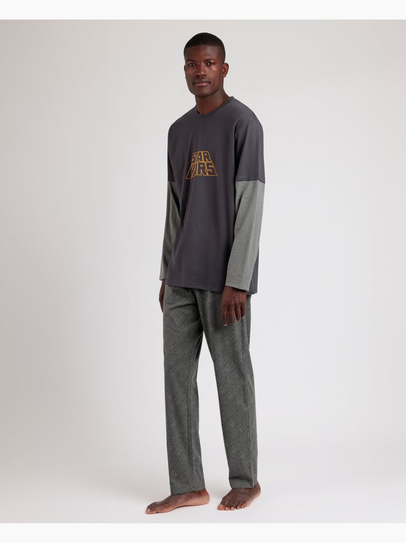 Pyjama à manches longues STAR WARS pour homme New Hope Gris foncé - Kiabi