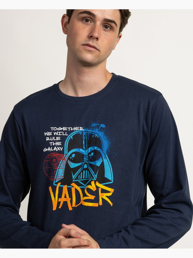 Pyjama à manches longues STAR WARS Rule The Galaxy pour hommes Bleu cobalt - Kiabi