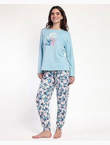 Pyjama à manches longues Stitch Angel pour femme de Disney