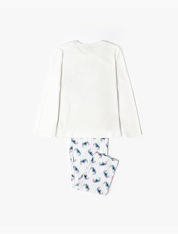 Pyjama à manches longues Stitch DISNEY pour filles