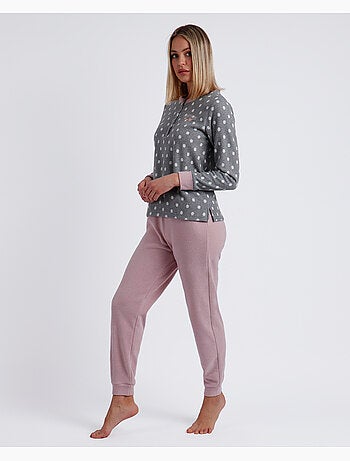 Pyjama à manches longues Sweet Dots pour femme ADMAS A