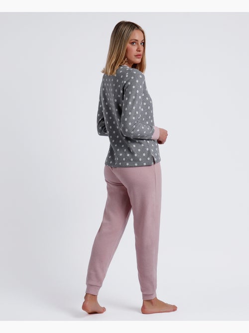 Pyjama à manches longues Sweet Dots pour femme ADMAS A - Kiabi Pyjama à manches longues Sweet Dots pour femme ADMAS A - Kiabi