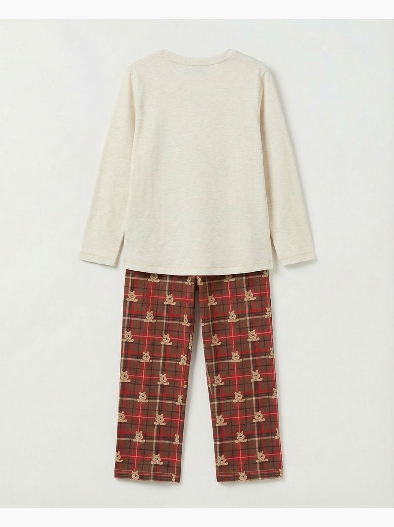 Pyjama à manches longues Winnie l'Ourson de Disney pour filles Beige - Kiabi