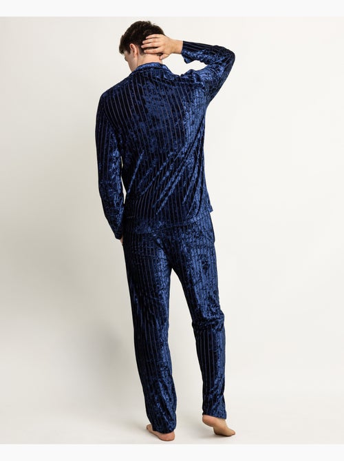 Pyjama à rayures luxueuses à manches longues ouvertes pour homme ADMAS LUXURY - Kiabi Pyjama à rayures luxueuses à manches longues ouvertes pour homme ADMAS LUXURY - Kiabi