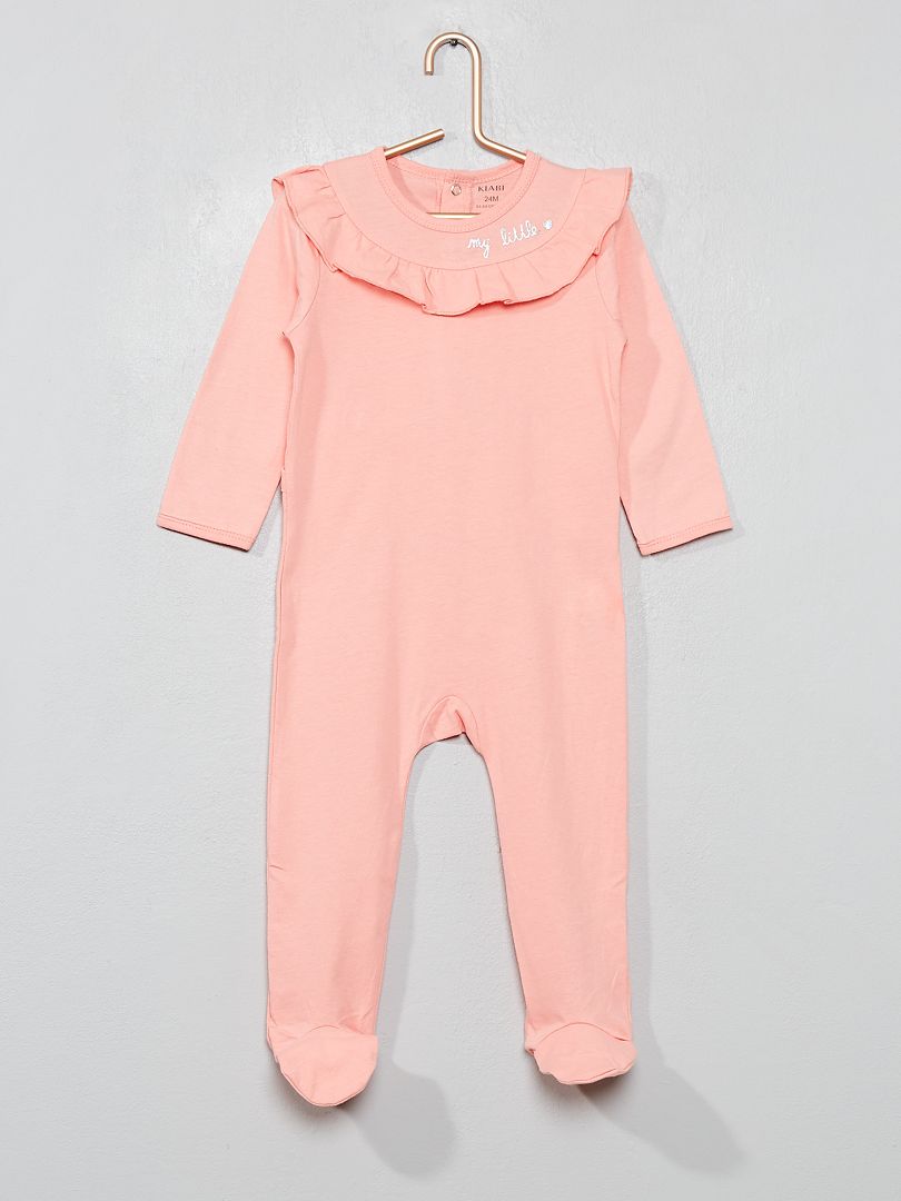 Pyjama à volants rose - Kiabi