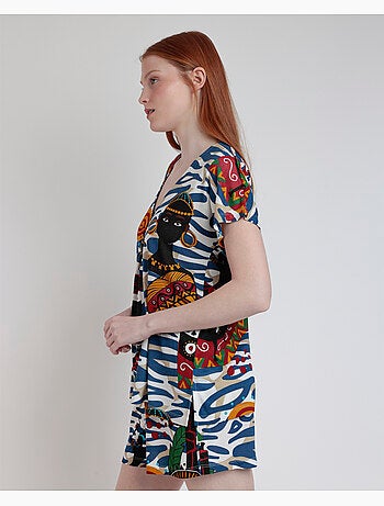 Pyjama africain de luxe à manches tombantes pour femme ADMAS LUXURY