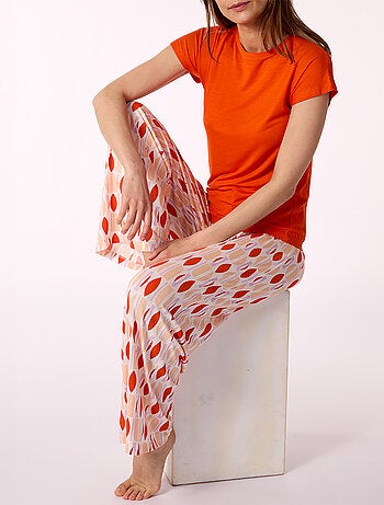 Pyjama ATTITUDE orange - MELISSA BROWN