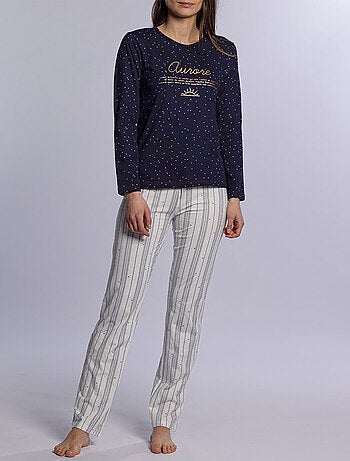 Pyjama AURORE marine/imprimé - DODO