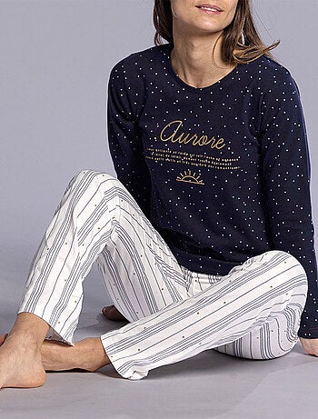 Pyjama AURORE marine/imprimé - DODO