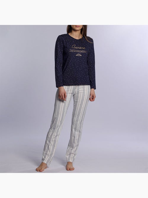 Pyjama AURORE marine/imprimé - DODO - Kiabi Pyjama AURORE marine/imprimé - DODO - Kiabi