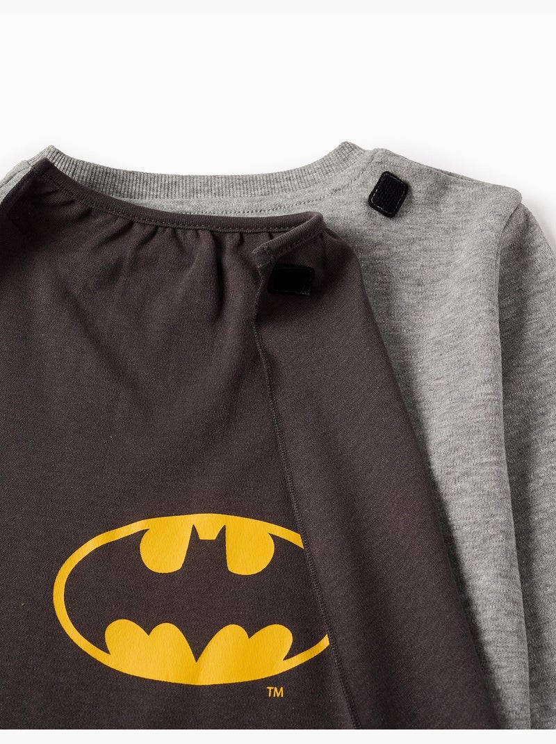 Pyjama avec Capuche Amovible Batman Gris foncé - Kiabi