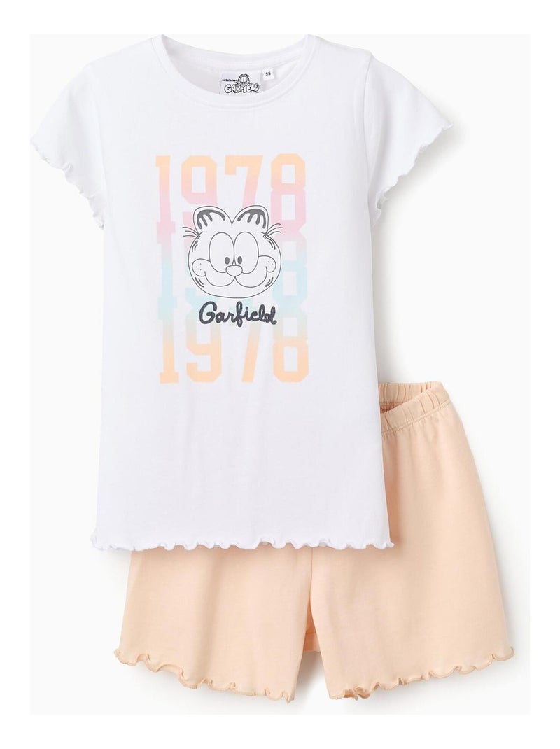 Pyjama avec imprimé Garfield en 100% coton Blanc - Kiabi