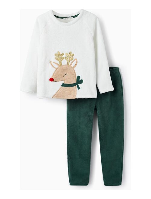 Pyjama avec Paillettes pour Fille 'Reindeer'   NOËL - Kiabi
