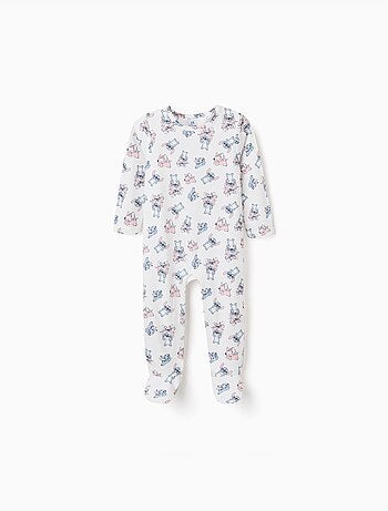 Pyjama avec pieds en coton avec motif Stitch