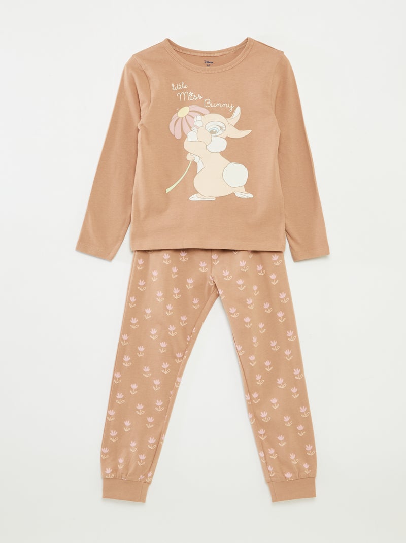 Pyjama 'Bambi' 'Disney' long - 2 pièces Beige - Kiabi
