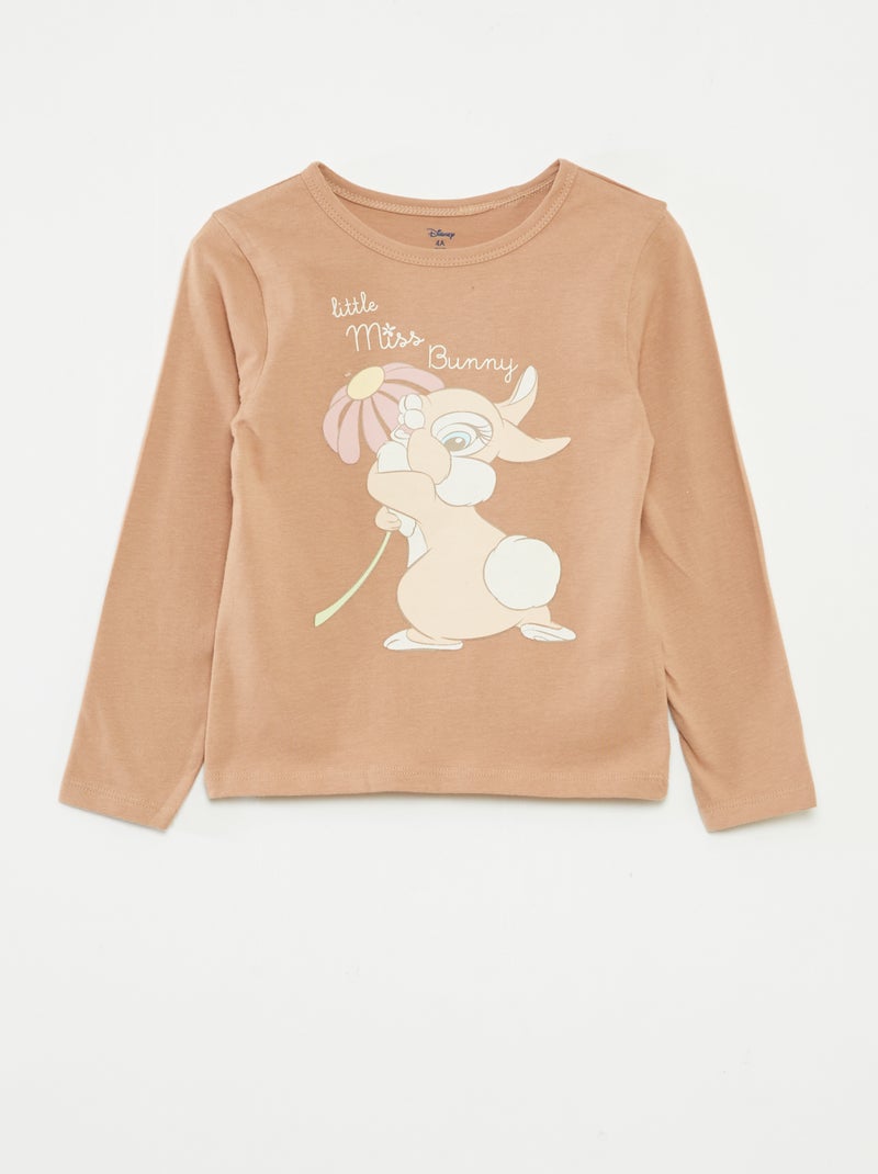 Pyjama 'Bambi' 'Disney' long - 2 pièces Beige - Kiabi