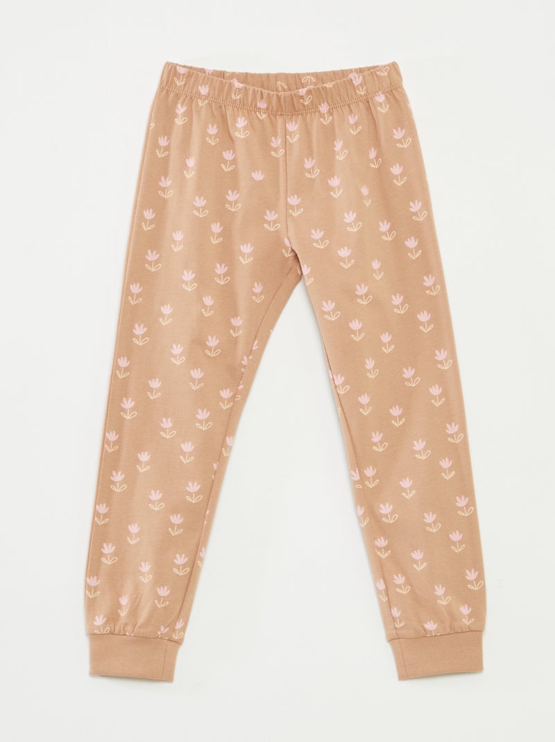 Pyjama 'Bambi' 'Disney' long - 2 pièces Beige - Kiabi