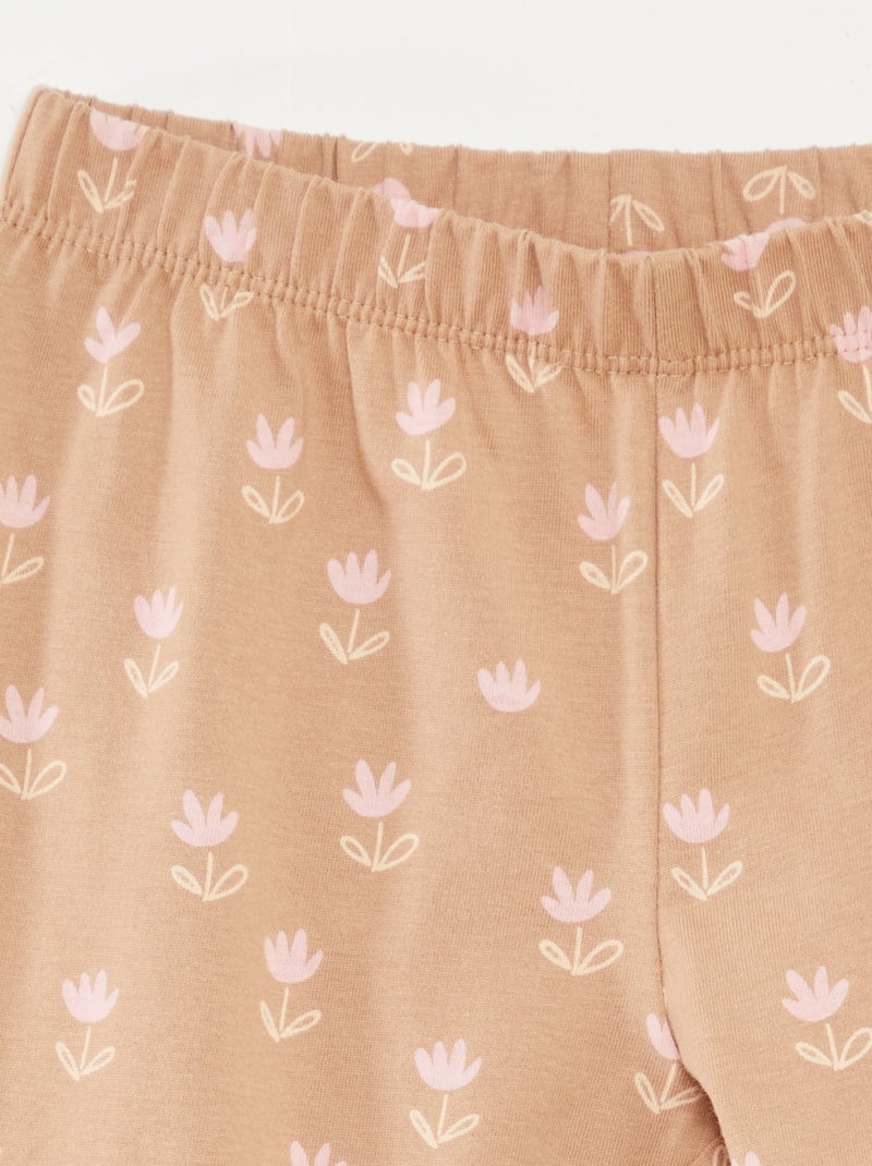 Pyjama 'Bambi' 'Disney' long - 2 pièces Beige - Kiabi