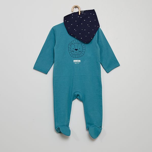 Pyjama Bandana Bebe Garcon Bleu Kiabi 4 50