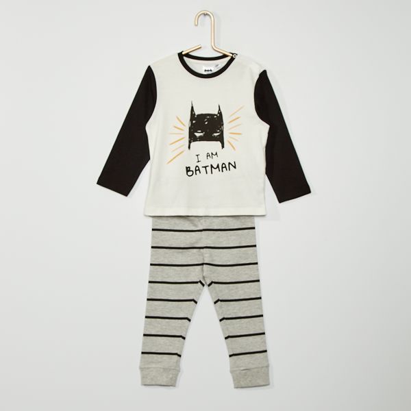 Pyjama Batman Bebe Garcon Blanc Kiabi 12 00