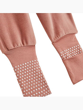 Pyjama bébé 2 pièces en velours à pieds retroussables cléo