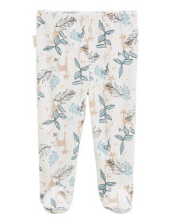 Pyjama bébé 2 pièces en velours avec pieds Alma