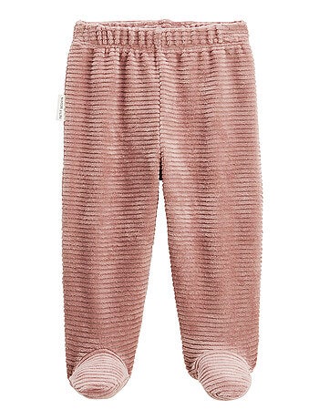 Pyjama bébé 2 pièces en velours avec pieds Oona