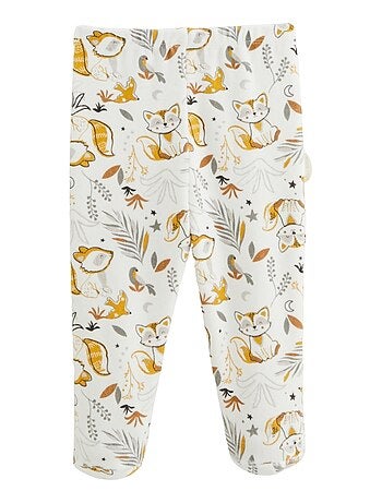 Pyjama bébé 2 pièces en velours avec pieds Petit Loup