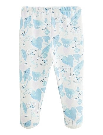 Pyjama bébé 2 pièces en velours avec pieds Polarmoon