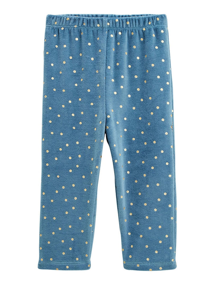 Pyjama bébé 2 pièces en velours Bichette Bleu Kiabi 11.39€