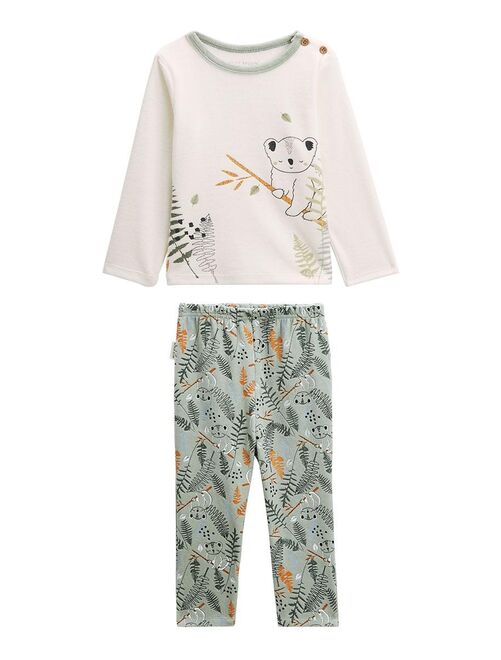 Pyjama bébé 2 pièces en velours Noah - Kiabi