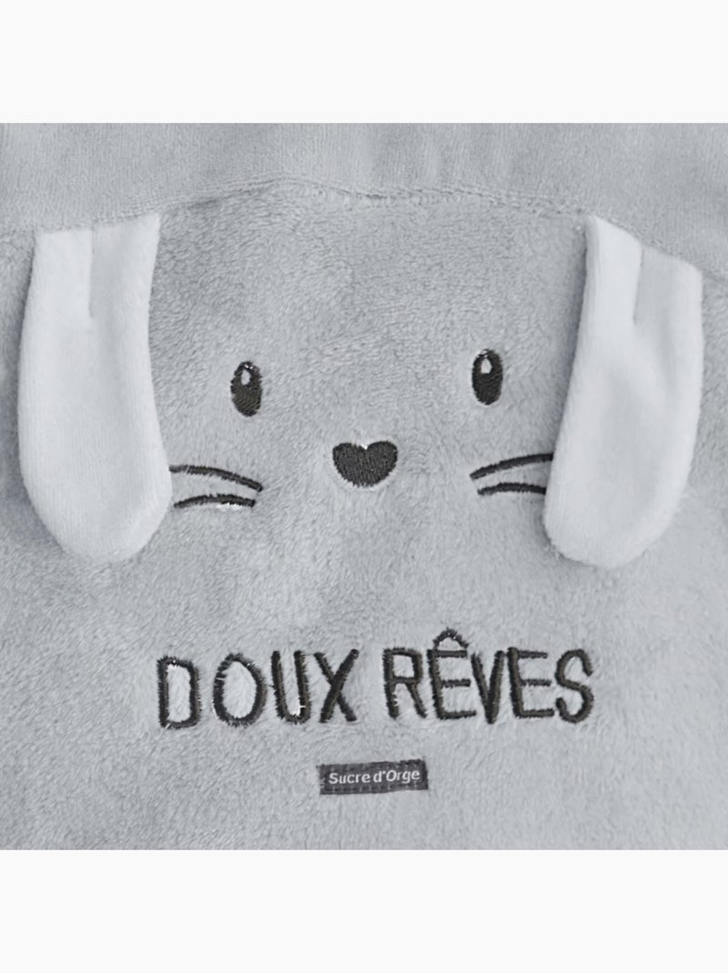 PYJAMA BEBE 2 PIECES GRIS "LAPIN" Gris - Kiabi