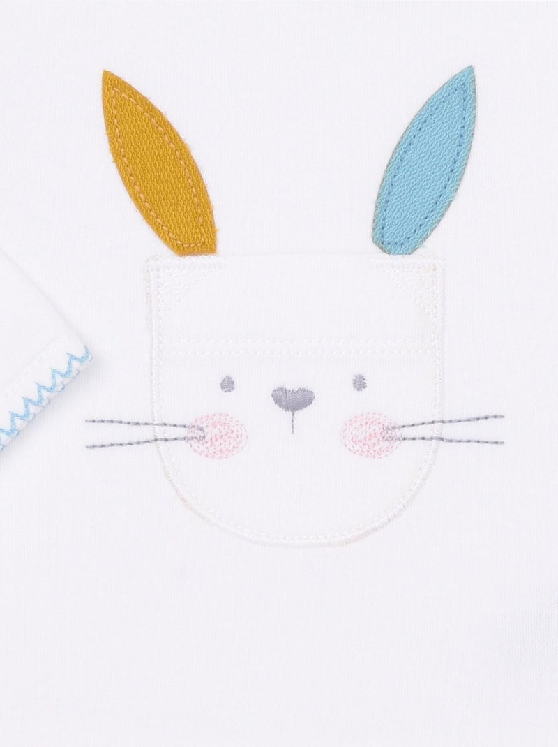 Pyjama bébé 2 pièces , LAPINOU Kitikate Ecru - Kiabi